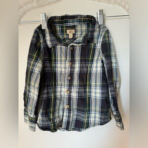 Maximus Rex Plaid Long Sleeve Button Up 2T